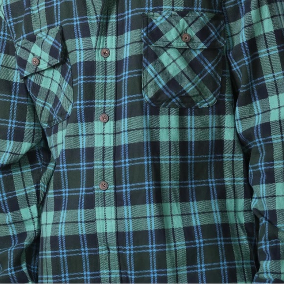 Duluth Trading Plaid Shirt Jack Mens Sz 2XL. Heavy Flannel Long Sleeve Button. - Picture 11 of 11